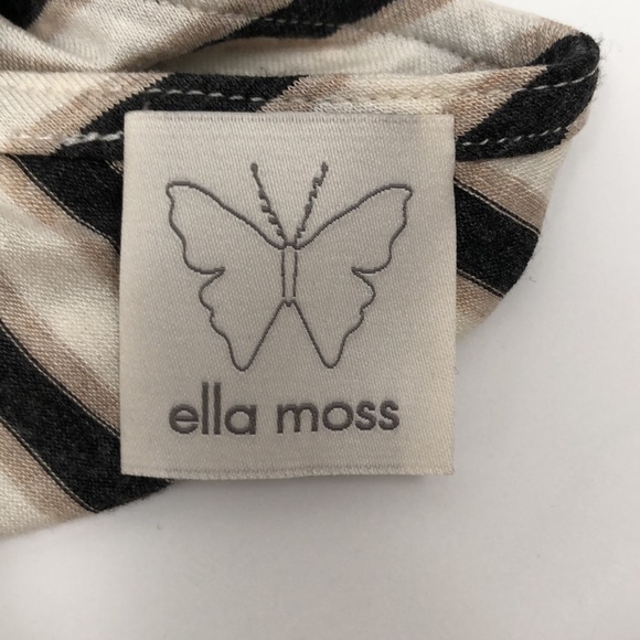 Unique Ella Moss - top - partly open in the back - black/white/beige str… - Picture 9 of 10